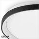 Ideal Lux - Gemini 42, 61 & 81 - Matt Black Modern Designer Flush-Fitting LED Ceiling Light, 3 Sizes - Minimalism for a Kitchen, Dining Room, Office, Boardroom, Laboratory, Shop, Café or Bistro