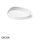 Ideal Lux - Gemini 42, 61 & 81 - Matt White Modern Designer Flush-Fitting LED Ceiling Light, 3 Sizes - Minimalism for a Kitchen, Dining Room, Office, Boardroom, Laboratory, Shop, Café or Bistro
