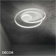 Ideal Lux - Oz 40, 60, 80 & 100, 4 Sizes - Matt White Modern Designer LED Flush Fitting Ceiling Light - Unique Italian Design Ideal for your Kitchen, Living Room, Office, Hotel & Reception Room
