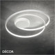Ideal Lux - Oz 40, 60, 80 & 100, 4 Sizes - Matt White Modern Designer LED Flush Fitting Ceiling Light - Unique Italian Design Ideal for your Kitchen, Living Room, Office, Hotel & Reception Room