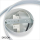 Ideal Lux - Oz 40, 60, 80 & 100, 4 Sizes - Matt White Modern Designer LED Flush Fitting Ceiling Light - Unique Italian Design Ideal for your Kitchen, Living Room, Office, Hotel & Reception Room