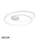 Ideal Lux - Oz 40, 60, 80 & 100, 4 Sizes - Matt White Modern Designer LED Flush Fitting Ceiling Light - Unique Italian Design Ideal for your Kitchen, Living Room, Office, Hotel & Reception Room