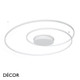Ideal Lux - Oz 40, 60, 80 & 100, 4 Sizes - Matt White Modern Designer LED Flush Fitting Ceiling Light - Unique Italian Design Ideal for your Kitchen, Living Room, Office, Hotel & Reception Room