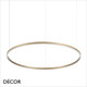 1 B Ideal Lux - Oracle Slim 50, 70, 90, 150 Round - Brass Modern Designer LED Suspension Light - Minimalism for a Kitchen, Dining Room, Office, Boardroom, Laboratory, Shop, Café or Bistro