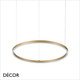 1 B Ideal Lux - Oracle Slim 50, 70, 90, 150 Round - Brass Modern Designer LED Suspension Light - Minimalism for a Kitchen, Dining Room, Office, Boardroom, Laboratory, Shop, Café or Bistro