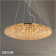 1A1 Ideal Lux - King - Large Crystal & Gold Modern Designer Pendant Light - Luxury Italian Chic for the Kitchen, Dining Room, Hotel or Restaurant 1A1 Ideal Lux - King - Large Crystal & Gold Modern Designer Pendant Light - Luxury Italian Chic for the Kitchen, Dining Room, Hotel or Restaurant