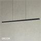 11 Ideal Lux - Dorica - Matt Black Fluted Modern Suspension Light -  Minimalist Design for Any Contemporary Space