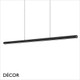 11 Ideal Lux - Dorica - Matt Black Fluted Modern Suspension Light -  Minimalist Design for Any Contemporary Space