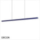 Ideal Lux - Dorica - Matt Blue Fluted Modern Suspension Light -  Minimalist Design for Any Contemporary Space