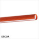 Ideal Lux - Dorica - Matt Orange Fluted Modern Suspension Light -  Minimalist Design for Any Contemporary Space