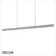Ideal Lux - Dorica - Metallic Grey Modern Suspension Light -  Minimalist Design for Any Contemporary Space
