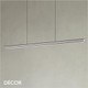 Ideal Lux - Dorica - Metallic Grey Modern Suspension Light -  Minimalist Design for Any Contemporary Space