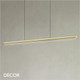 Ideal Lux - Dorica - Brushed Brass Modern Suspension Light -  Minimalist Design for Any Contemporary Space