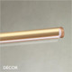 Ideal Lux - Dorica - Brushed Copper Modern Suspension Light -  Minimalist Design for Any Contemporary Space