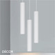 Ideal Lux - Look - 25, 40, 70 & 100 - Matt White Designer Cylindrical Pendant Light - 4cm and 6cm Diametre - Chic Italian Design - Ideal for any Modern Space