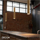 Ideal Lux - Look - 25, 40, 70 & 100 - Brushed Brass Designer Cylindrical Pendant Light - 4cm and 6cm Diametre - Chic Italian Design - Ideal for any Modern Space