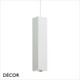 Ideal Lux - Look 40 Square - Matt White Designer Square Pendant Light - 4cm and 6cm Width - Chic Italian Design - Ideal for any Modern Space