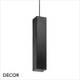 Ideal Lux - Look 40 Square - Matt Black Designer Square Pendant Light - 4cm and 6cm Width - Chic Italian Design - Ideal for any Modern Space