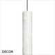 Ideal Lux - Look 40 - Alabaster Modern Designer Cylindrical Pendant Light - Chic Italian Design - Ideal for a Kitchen, Dining Room, Hotel, Restaurant, Bistro & Cafe