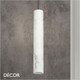 Ideal Lux - Look 40 - Alabaster Modern Designer Cylindrical Pendant Light - Chic Italian Design - Ideal for a Kitchen, Dining Room, Hotel, Restaurant, Bistro & Cafe