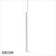 Ideal Lux - Look 40 Square - Slim Matt White Designer Square Pendant Light - 1.5cm and 3cm Width - Chic Italian Design - Ideal for any Modern Space