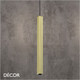 Ideal Lux - Look 40 Square - Slim Brushed Brass Designer Square Pendant Light - 1.5cm and 3cm Width - Chic Italian Design - Ideal for any Modern Space