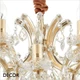 Ideal Lux - Napoleon, 12 arm - Clear Crystal & Gold Chandelier - Luxurious Italian Design for a Dining Room, Living Room, Stairs, Hallway, Hotel & Restaurant
