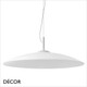 Ideal Lux - Eclipse - Matt White Modern Designer Pendant Light - Minimalist Italian Chic for your Kitchen, Reception Room or Bistro