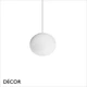 11 Ideal Lux - Cotton, 4 Sizes: 13, 30, 40 & 50 - White Etched Glass & White Metal Modern Designer Globe Pendant Light - Minimalist Chic for your Home & Business