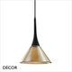 Ideal Lux - Cocktail 15 - Amber Glass Modern Designer Glass Pendant Light - Minimalist Italian Chic for your Kitchen, Reception Room or Bistro