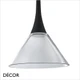 Ideal Lux - Cocktail 15 - Clear Glass Modern Designer Glass Pendant Light - Minimalist Italian Chic for your Kitchen, Reception Room or Bistro