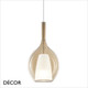 Ideal Lux - Kalique, 6 Shapes and Sizes - Amber Glass with a Satin White Glass Core Modern Designer Pendant Light - Italian Design for a Kitchen, Kitchen Island, Dining Room, Hotel, Restaurant & Café