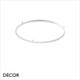 Ideal Lux - Oracle Slim 50, 70, 90 & 150 Round - Matt White Modern Designer LED Ceiling Light - Minimalism for a Kitchen, Dining Room, Office, Boardroom, Laboratory, Shop, Café or Bistro