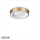 Ideal Lux -Planet 30, 40, 50 & 60 Round - Brass Modern Designer LED Wall or Ceiling Light - Stylish Italian Design for any Contemporary Space