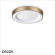 Ideal Lux -Planet 30, 40, 50 & 60 Round - Brass Modern Designer LED Wall or Ceiling Light - Stylish Italian Design for any Contemporary Space