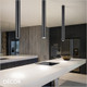 Ideal Lux - Look 10, 20, 40 & 75, 4 Sizes - Round Matt Black Modern Designer Cylindrical Ceiling Light - Chic Italian Design - Ideal for a Kitchen, Kitchen Island, Hallway, Hotel, Bistro or Restaurant