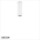 Ideal Lux - Look 10, 20, 40 & 75, 4 Sizes - Round Matt White Modern Designer Cylindrical Ceiling Light - Chic Italian Design - Ideal for a Kitchen, Kitchen Island, Hallway, Hotel, Bistro or Restaurant