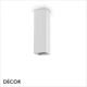 Ideal Lux - Look 10, 20, 40 & 75, 4 Sizes - Square Matt White Modern Designer Cuboid Ceiling Light - Chic Italian Design - Ideal for a Kitchen, Kitchen Island, Hallway, Hotel, Bistro or Restaurant