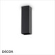 Ideal Lux - Look 10, 20, 40 & 75, 4 Sizes - Square Matt Black Modern Designer Cuboid Ceiling Light - Chic Italian Design - Ideal for a Kitchen, Kitchen Island, Hallway, Hotel, Bistro or Restaurant