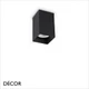 Ideal Lux - Look 10, 20, 40 & 75, 4 Sizes - Square Matt Black Modern Designer Cuboid Ceiling Light - Chic Italian Design - Ideal for a Kitchen, Kitchen Island, Hallway, Hotel, Bistro or Restaurant