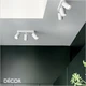 A1 Ideal Lux - Dynamite 3 - Linear Round Matt White Modern Designer Adjustable Spotlight Bar - Perfect for a Kitchen, Dining Room, Office, Restaurant or Bar