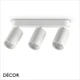 A1 Ideal Lux - Dynamite 3 - Linear Round Matt White Modern Designer Adjustable Spotlight Bar - Perfect for a Kitchen, Dining Room, Office, Restaurant or Bar