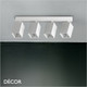 Ideal Lux - Dynamite 4 - Square Matt White Modern Designer Adjustable Spotlight Bar with a Linear Base - Perfect for a Kitchen, Dining Room, Office, Restaurant or Bar