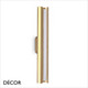 Ideal Lux - Dorica - Brushed Copper Modern Wall Light - Minimalist Design for Any Contemporary Space