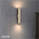 Ideal Lux - Dorica - Brushed Copper Modern Wall Light - Minimalist Design for Any Contemporary Space