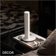 Ideal Lux - Dorica - Matt White Fluted Modern Table Lamp - Minimalist Design for Any Contemporary Space