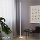 Ideal Lux - Dorica - Matt White Fluted Modern Dimmable Floor Lamp - Minimalist Design for Any Contemporary Space