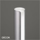 Ideal Lux - Dorica - Steel Fluted Modern Dimmable Floor Lamp - Minimalist Design for Any Contemporary Space