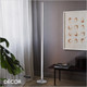 Ideal Lux - Dorica - Steel Fluted Modern Dimmable Floor Lamp - Minimalist Design for Any Contemporary Space
