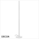 Ideal Lux - Look - Matt White Modern Designer Tubular Dimmable LED Floor Lamp - Chic Italian Design - Ideal for any Contemporary Space